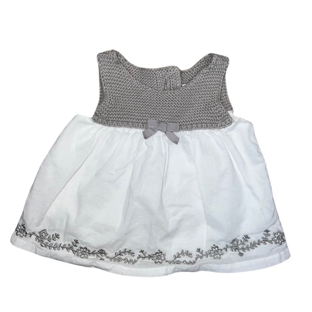 Gymboree Baby Girls Knit Embroidered Dress Size 0-3 Months